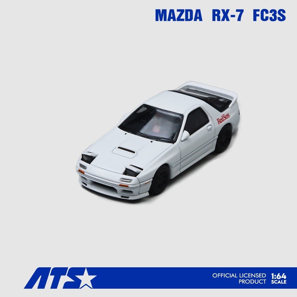 PO-$150 * ATS * 1:64 MAZDA RX-7 FC3S WHITE
