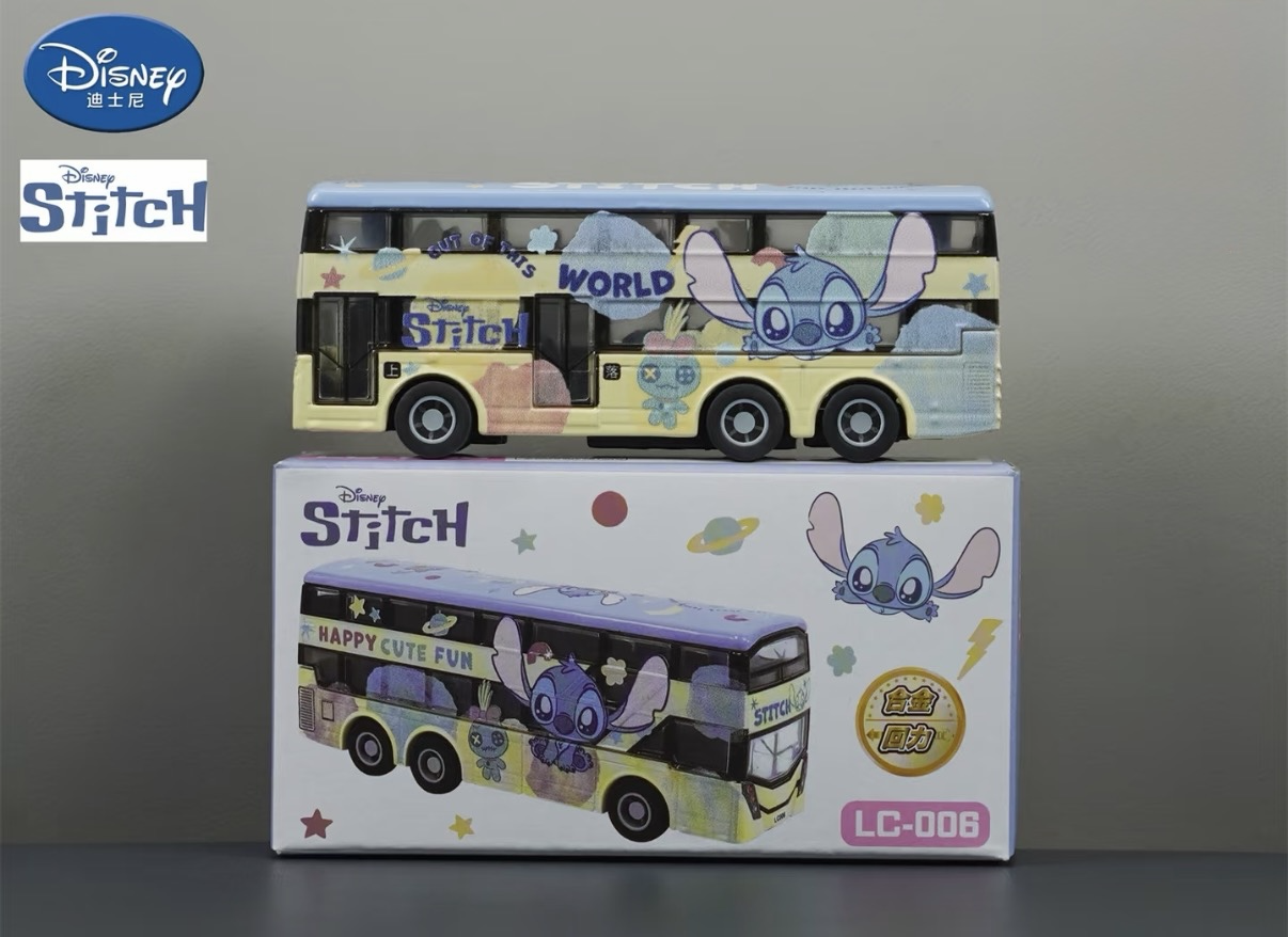 香港合金車/迴力車 - 史迪仔 雙層巴士 *限量版*