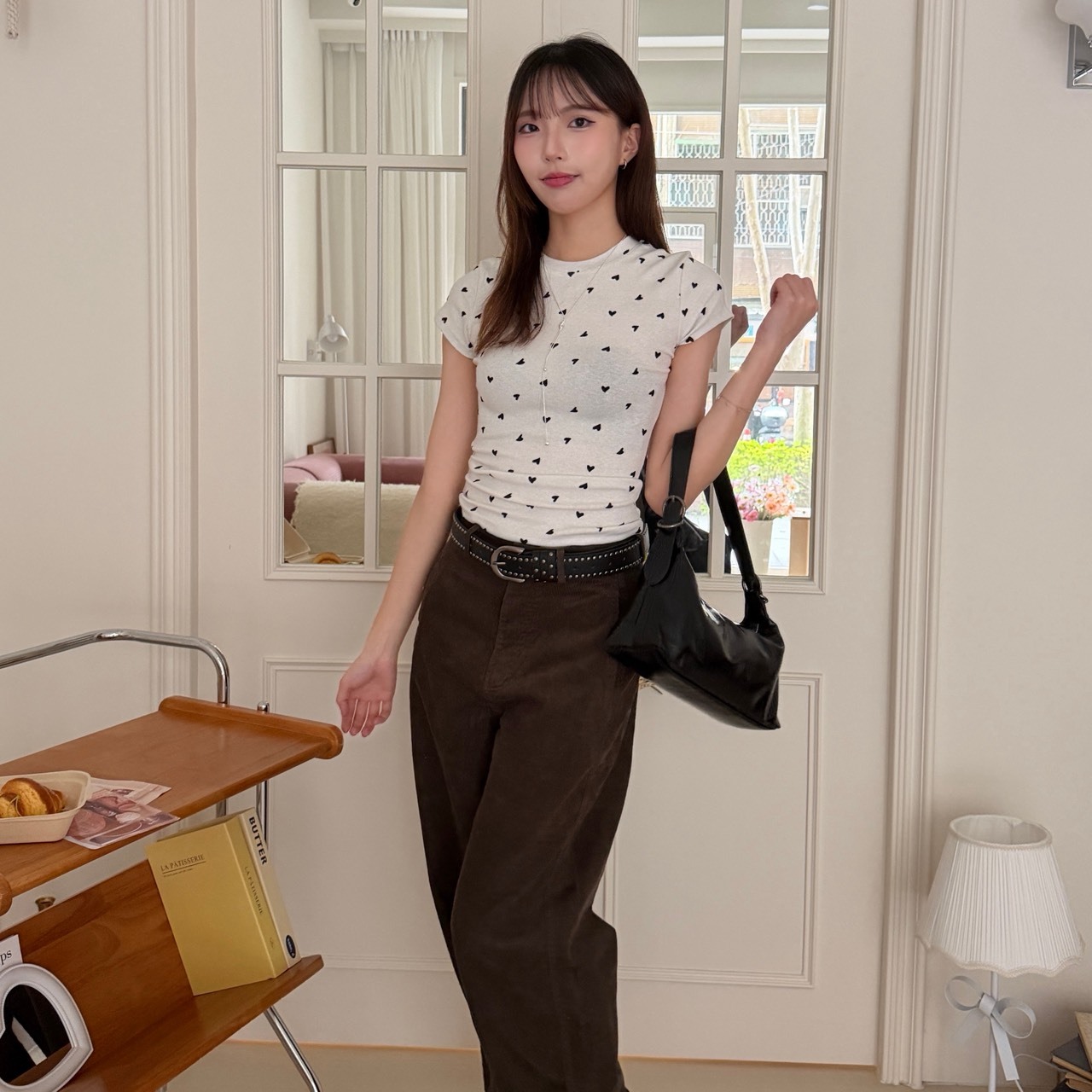 1478 滿版愛心短袖上衣（Ｒ）