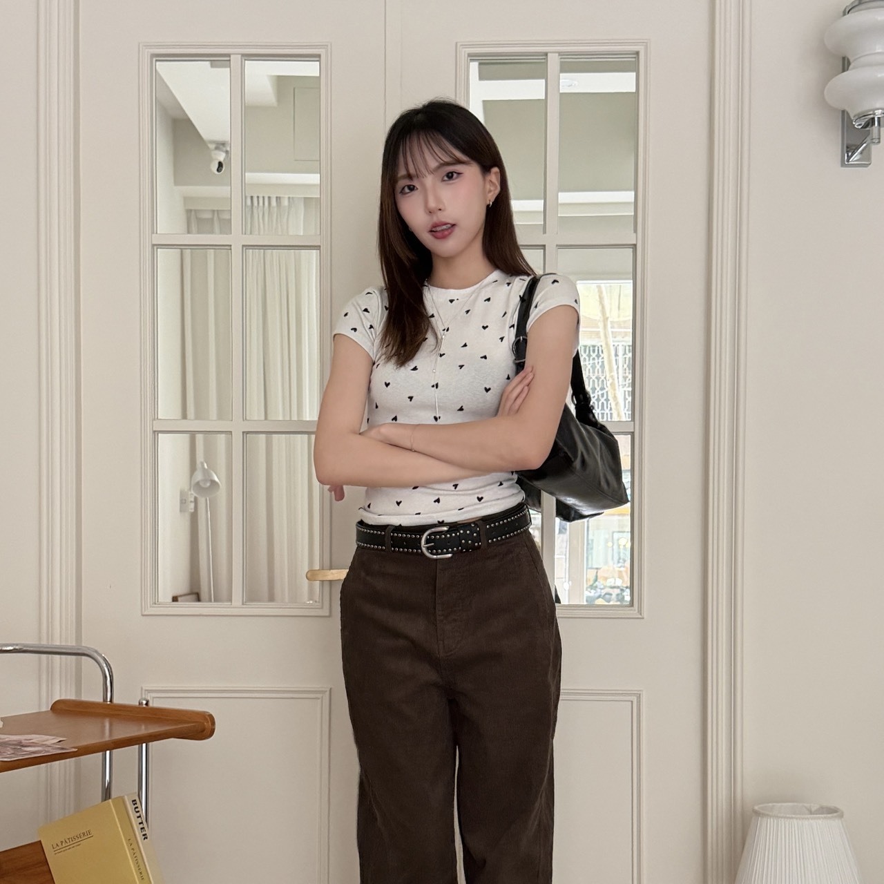 1478 滿版愛心短袖上衣（Ｒ）