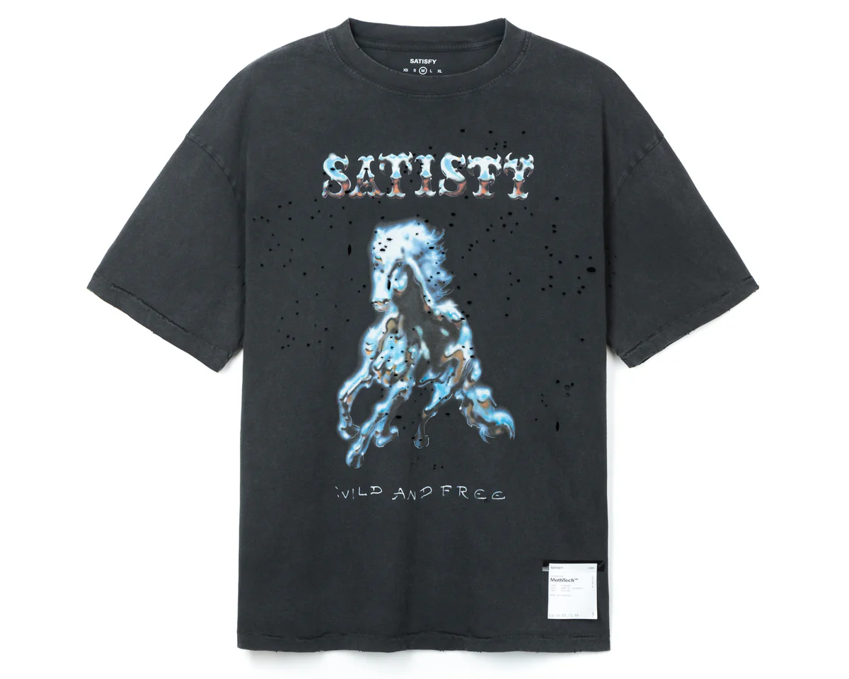 SATISFY｜MothTech™ T-Shirt "Aged Black"