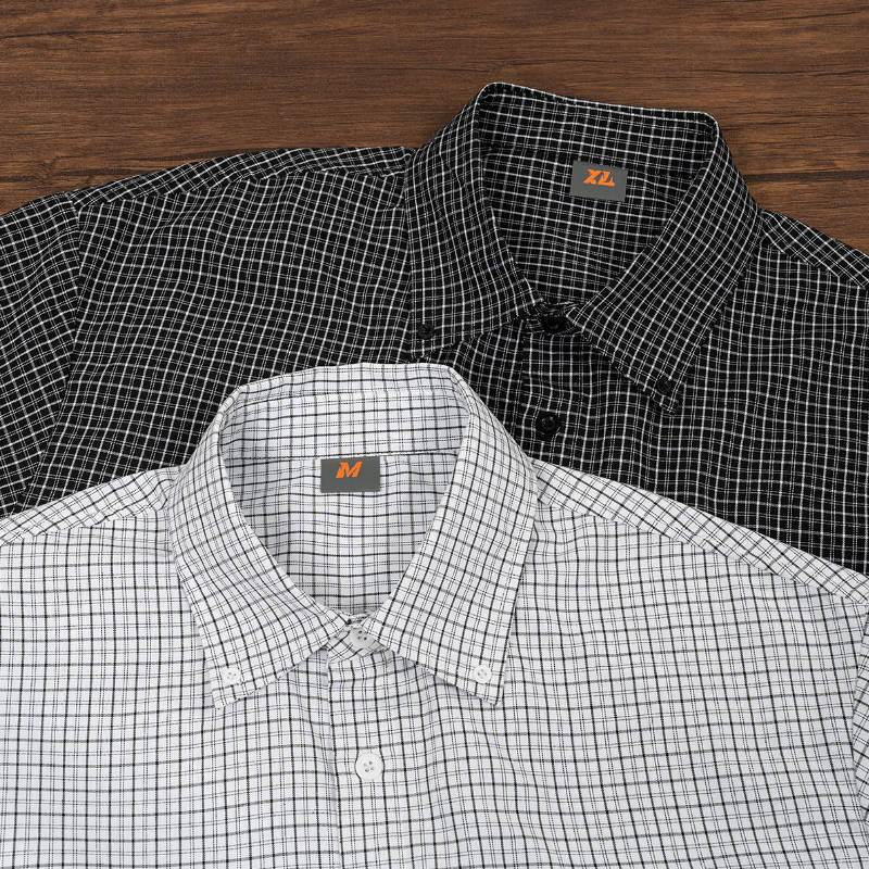 歐美街頭格紋下擺破壞BOXY夏季襯衫