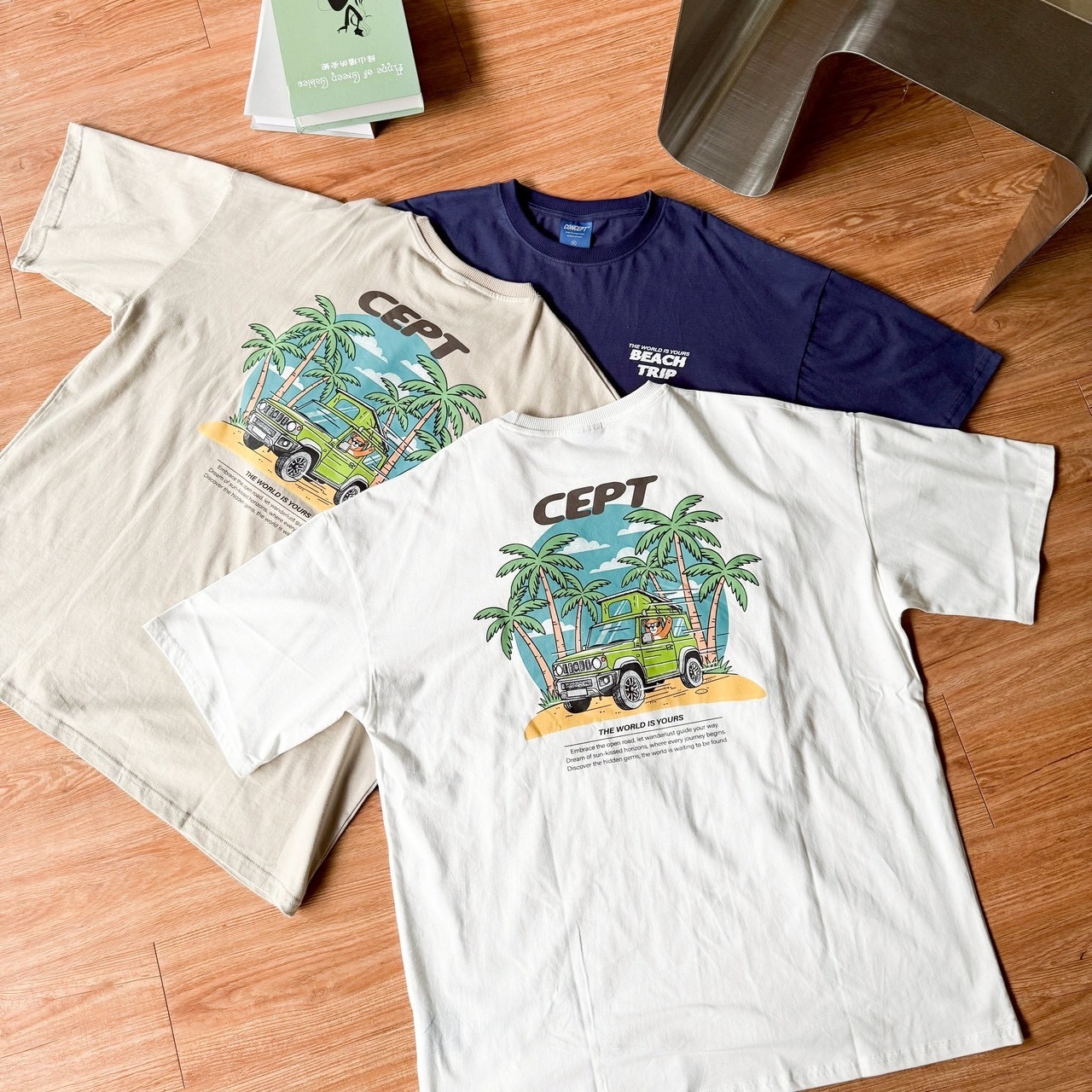 ❄️夏日必備❄️CEPT露營小熊吉普車 短T(2colors)