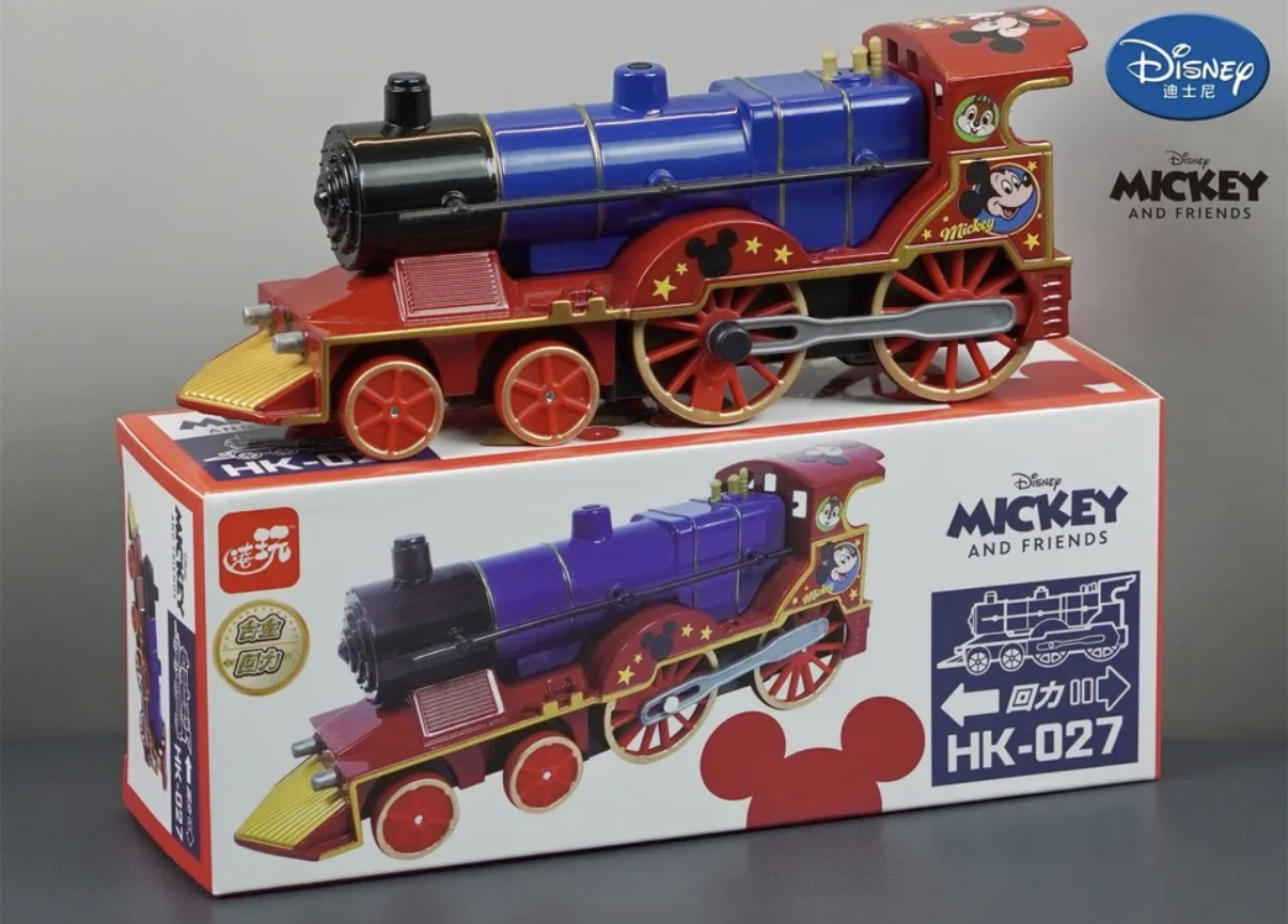 香港合金車/迴力車 - 米奇 懷舊火車 (大Size版)