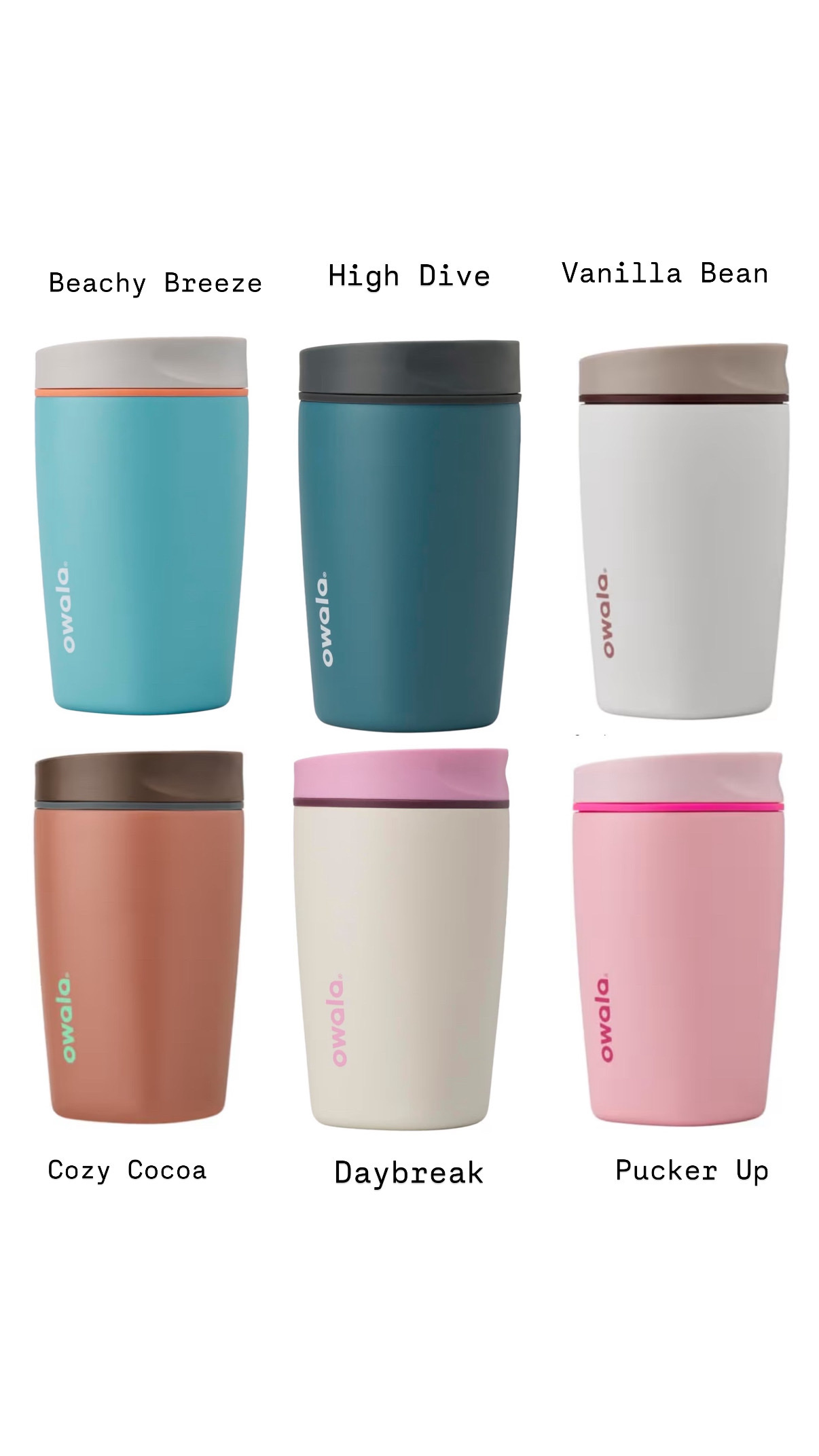 Owala SmoothSip Travel Mug 不鏽鋼隨身咖啡杯