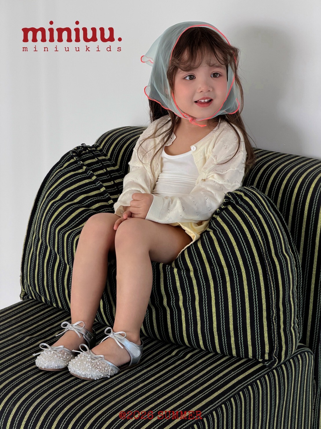 小公主珍珠蝴蝶涼鞋