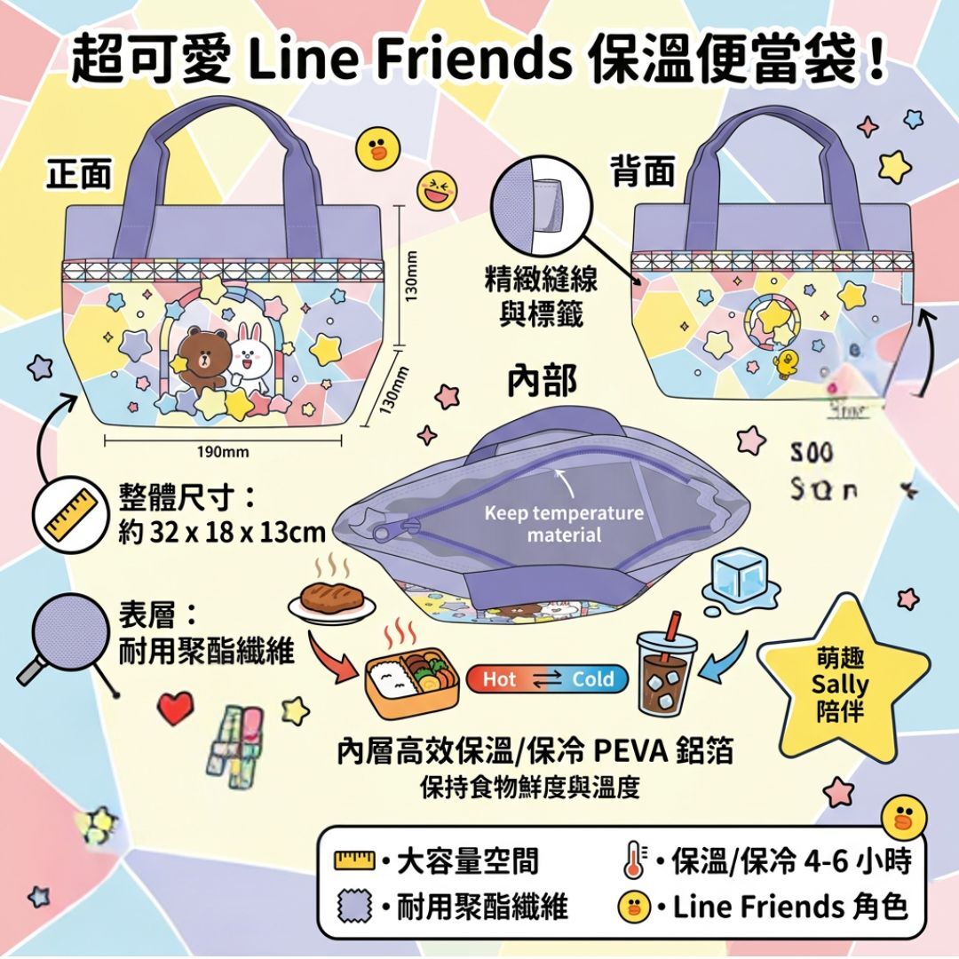 LINE FRIENDS- 手提袋/保溫午餐袋