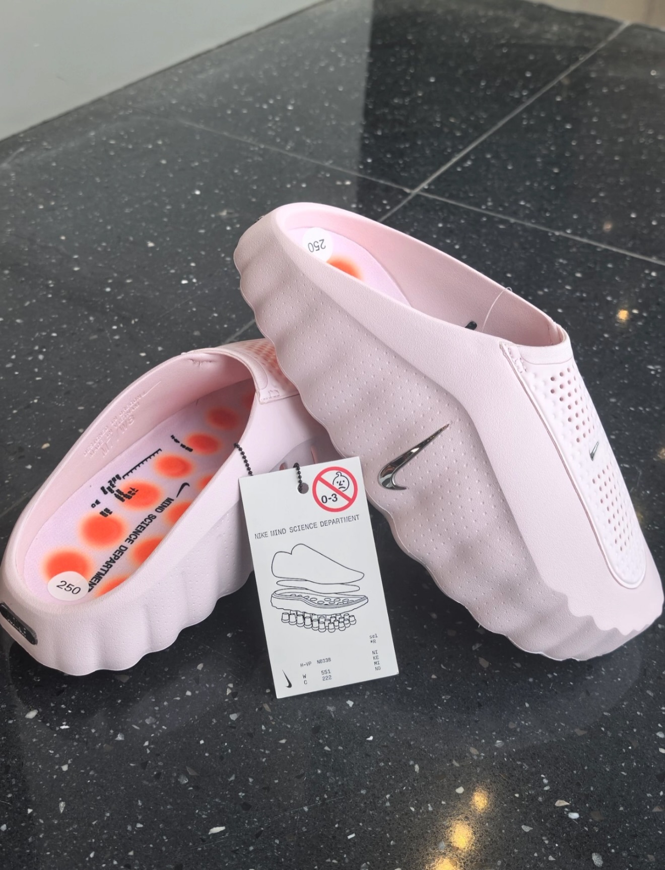 NIKE MIND 001 Slide mule Pearl Pink Woman 淺粉色 HQ4309-610