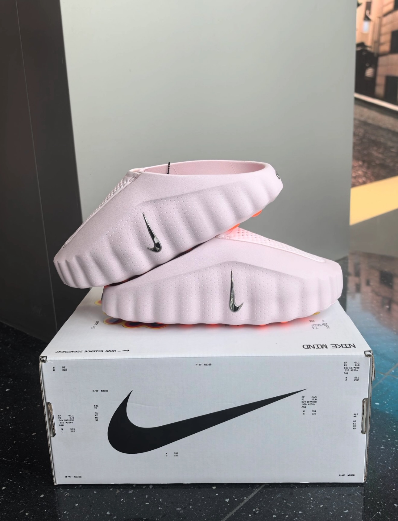 NIKE MIND 001 Slide mule Pearl Pink Woman 淺粉色 HQ4309-610