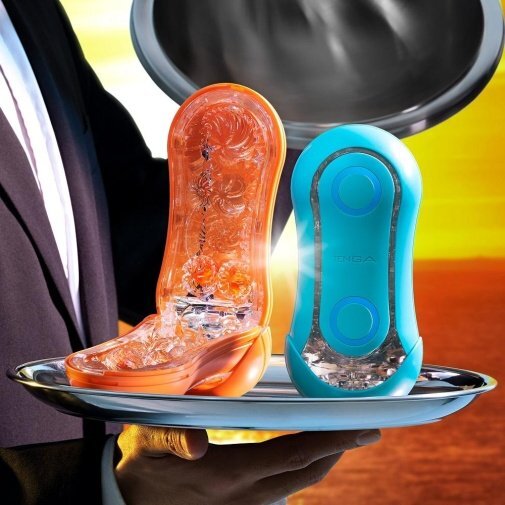 TENGA FLIP ORB PASTAIO 飛機杯 (橙色/藍色)