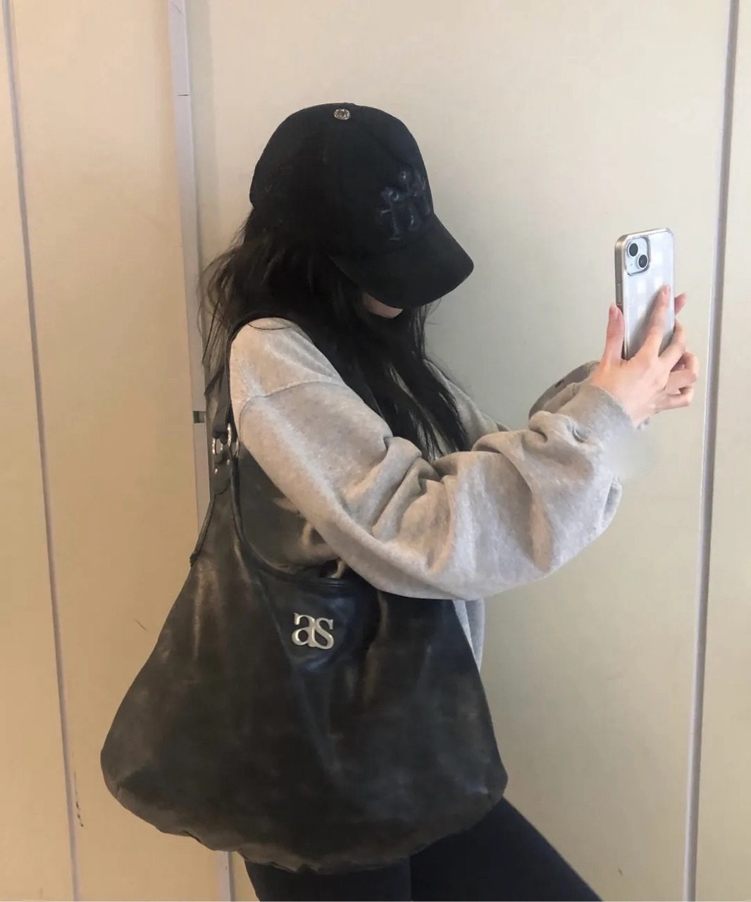 韓國限定🇰🇷 as"on RICKY SHOULDER BAG 復古 刷舊 金屬扣環 單肩包 手提包 / 預購