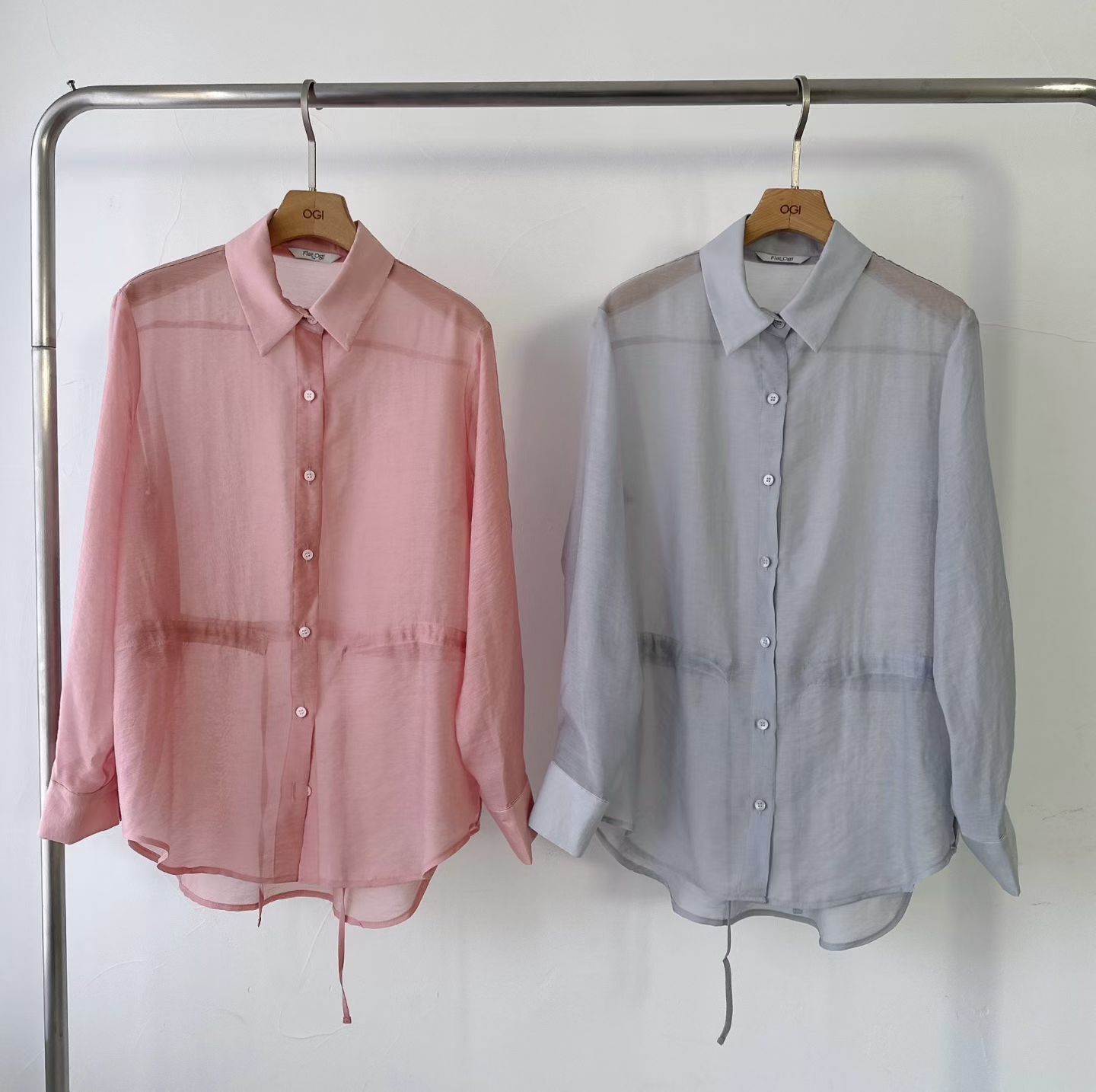 OG6032 透氣綁帶收腰防曬襯衫