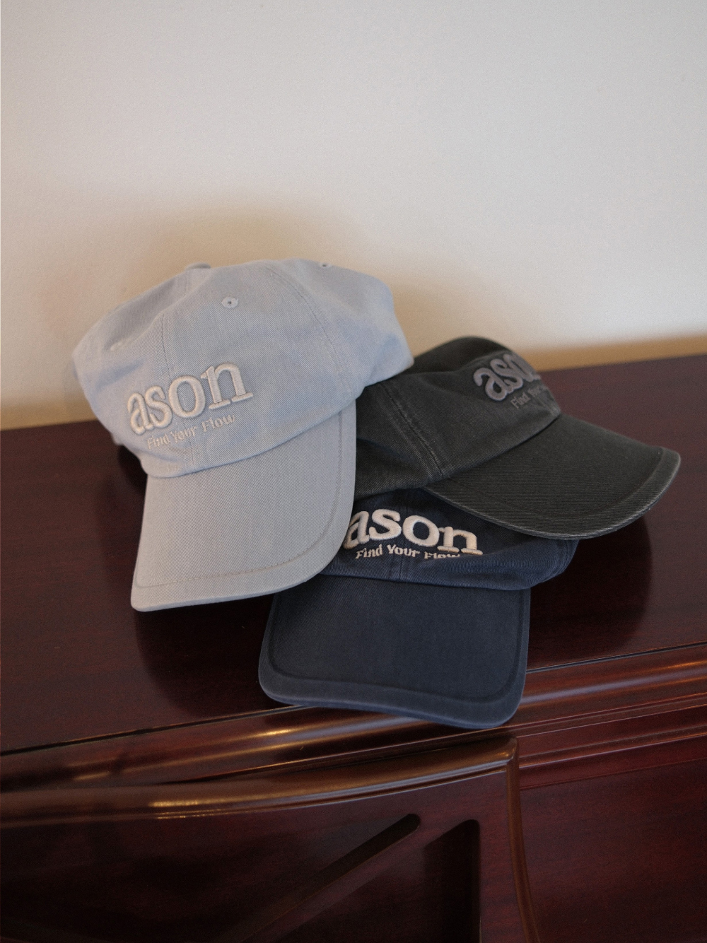 韓國限定🇰🇷 as"on HOOP BALL CAP 刺繡LOGO 老帽 棒球帽 可調節 / 預購