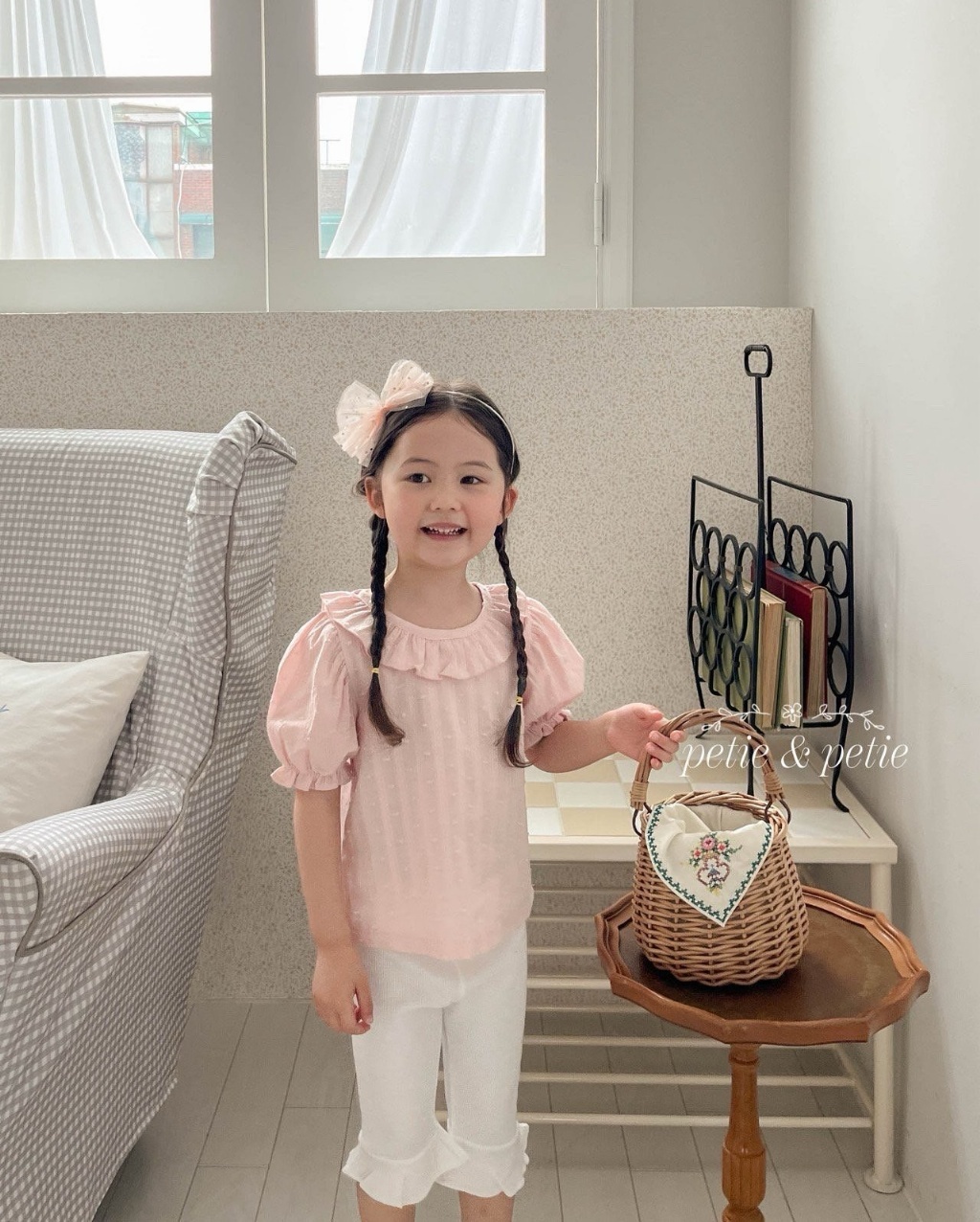 正韓夏Petitpetit 兩色泡泡感上衣