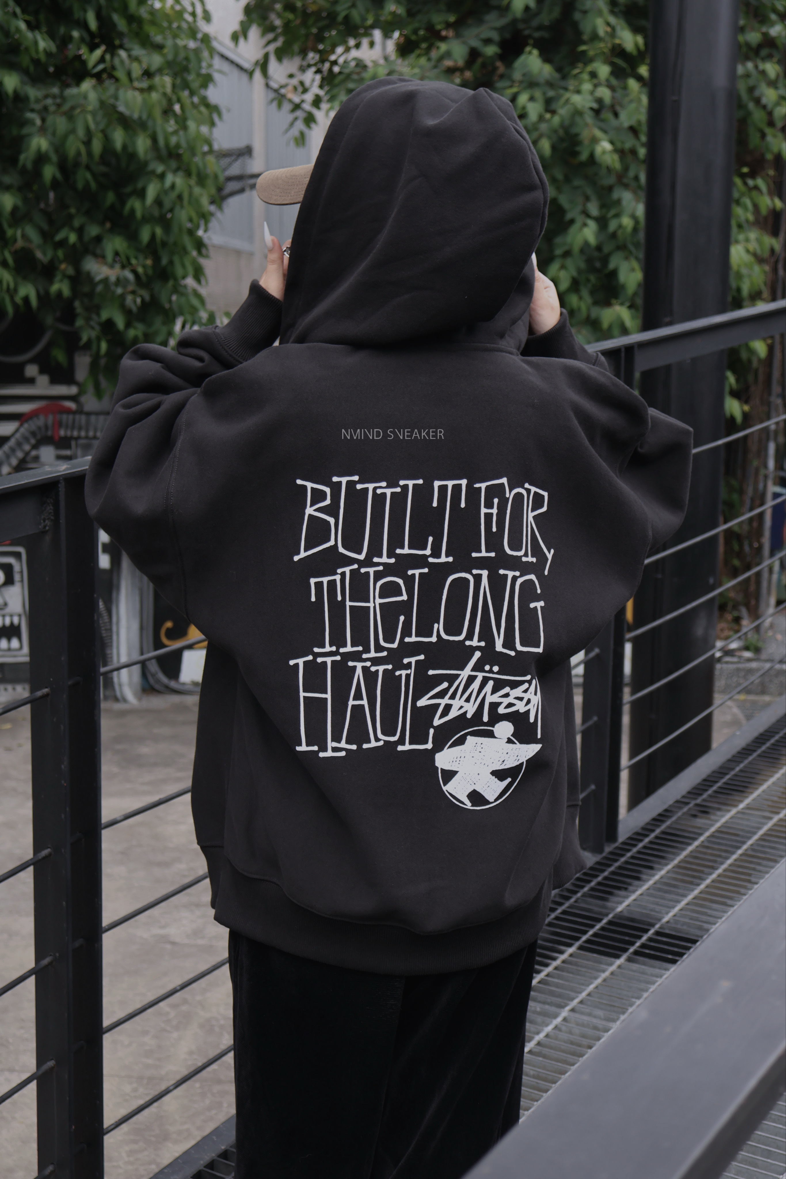 <快速出貨> STUSSY LONG HAUL ZIP HOODIE 連帽棉外套 黑/海軍藍