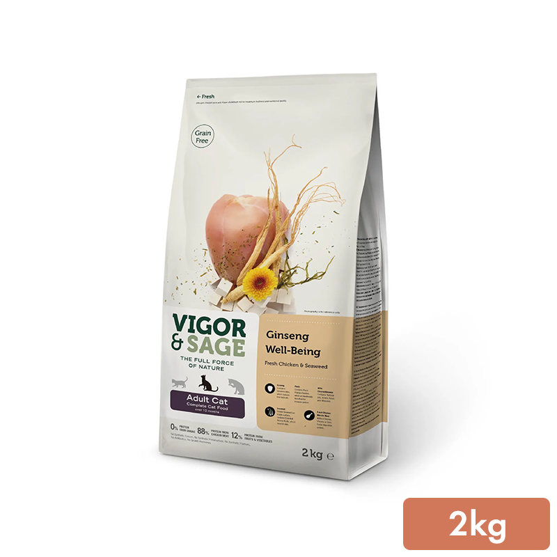 靈萃VIGOR&SAGE-成貓人參健體草本無穀糧 2kg