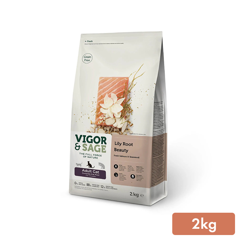 靈萃VIGOR&SAGE-成貓百合根美毛草本無穀糧 2kg