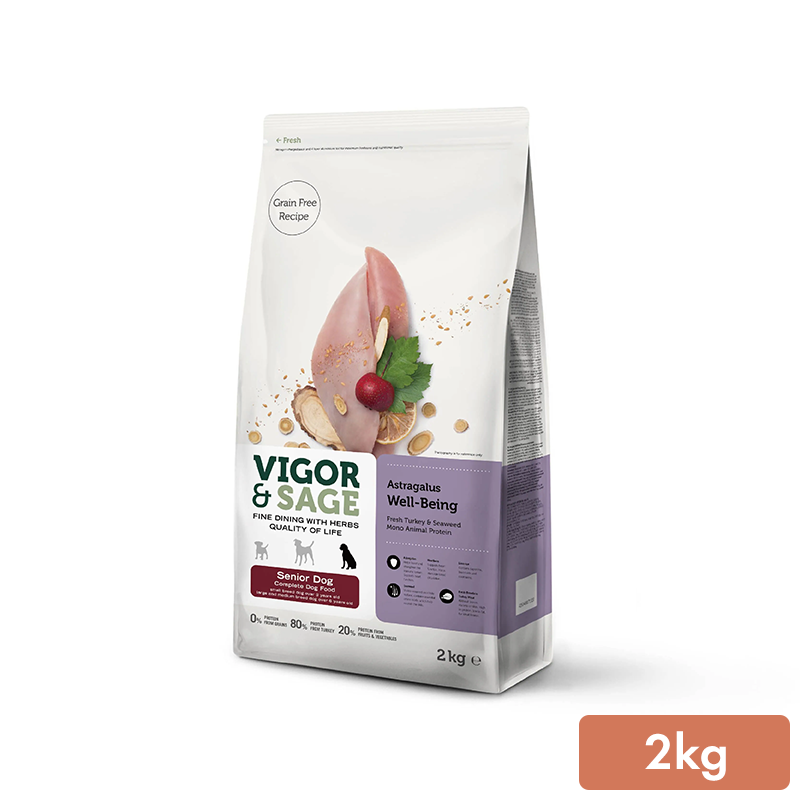 靈萃VIGOR&SAGE-熟齡犬黃耆補氣草本無穀糧 2kg