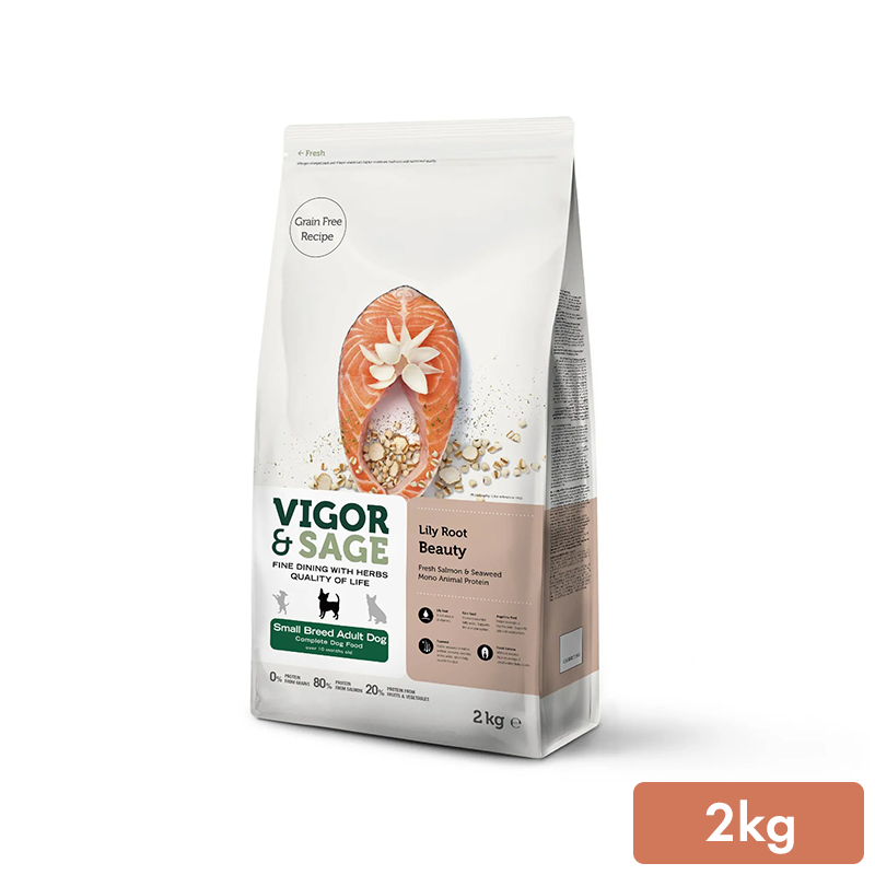 靈萃VIGOR&SAGE-小型成犬百合根美毛草本無穀糧 2kg