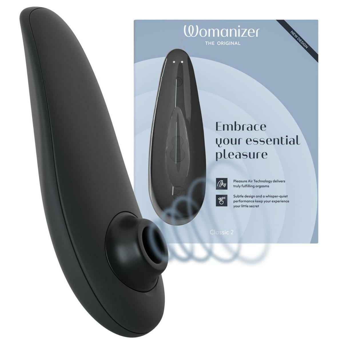 Womanizer Classic 2 陰蒂愉悅吸啜器 黑色 / 酒紅