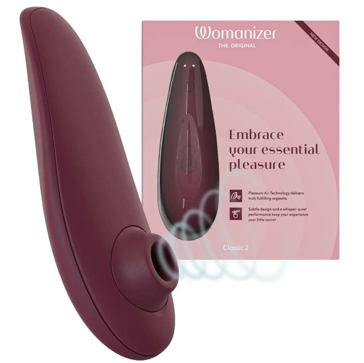 Womanizer Classic 2 陰蒂愉悅吸啜器 黑色 / 酒紅