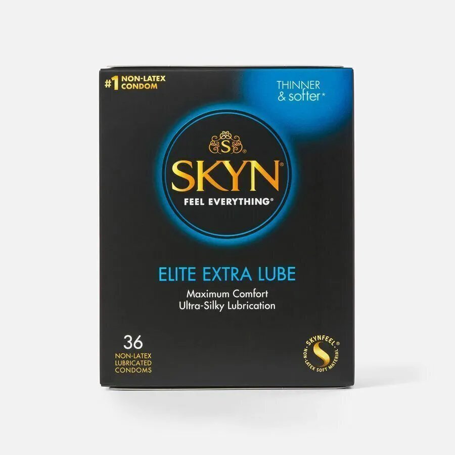 SKYN Elite Extra Lube 特薄加潤 PI安全套 (12片裝/36 片裝)