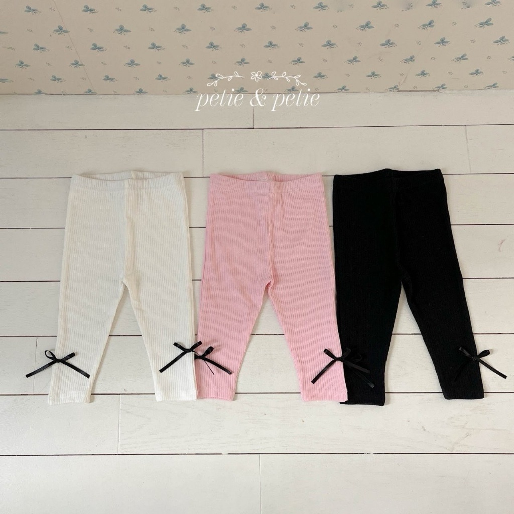 正韓夏Petitpetit 兩色緞帶蝴蝶結內搭褲