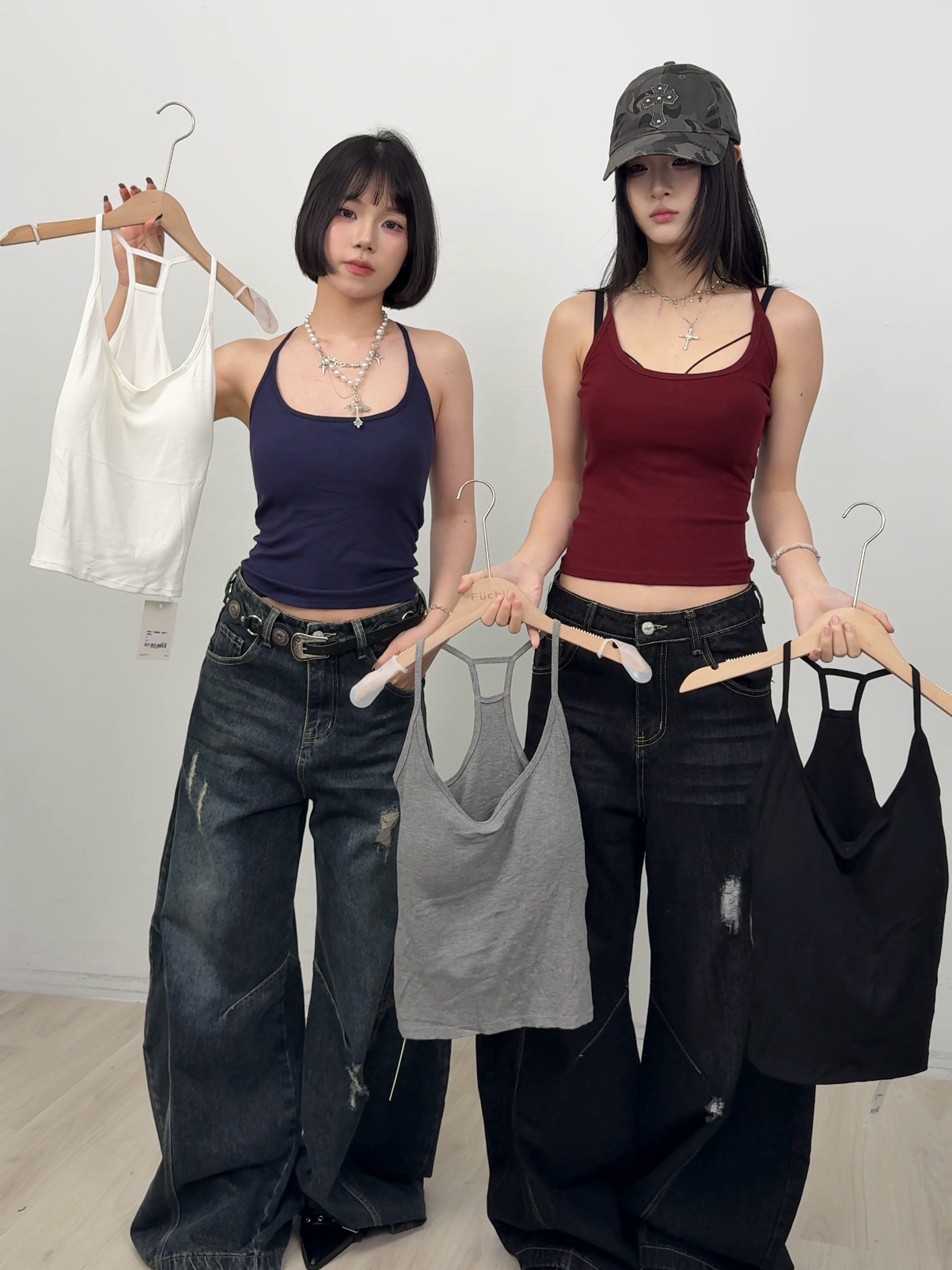 B38！不顯副乳！修身工字背心