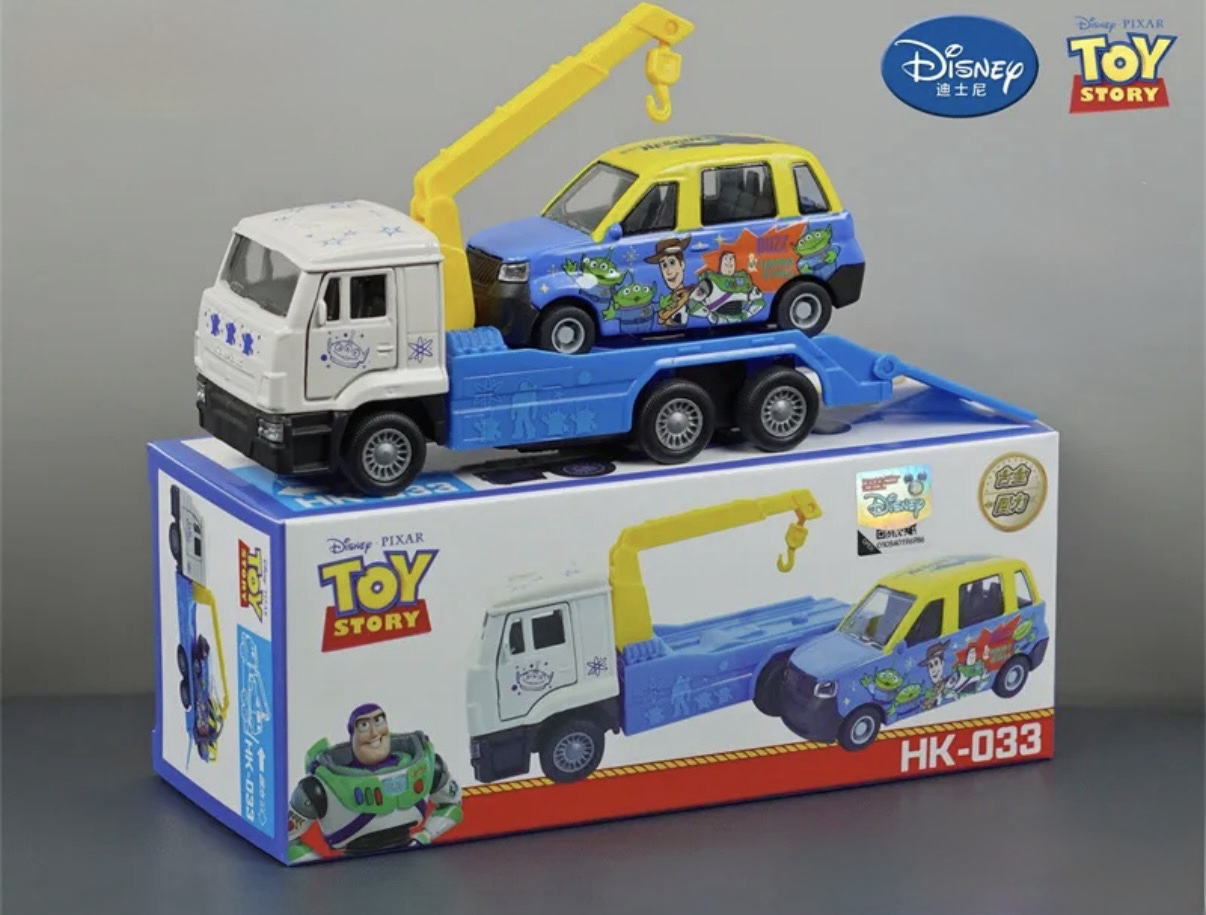 香港合金車/迴力車 - Toy Srory 吊車+私家車 (大Size版)