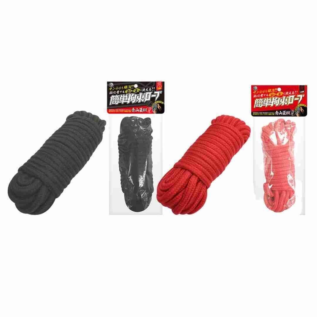 A-One 簡單拘束繩子 10米 (紅/黑)