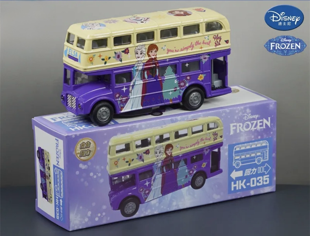 香港合金車/迴力車 - Frozen 懷舊巴士 (大Size版)
