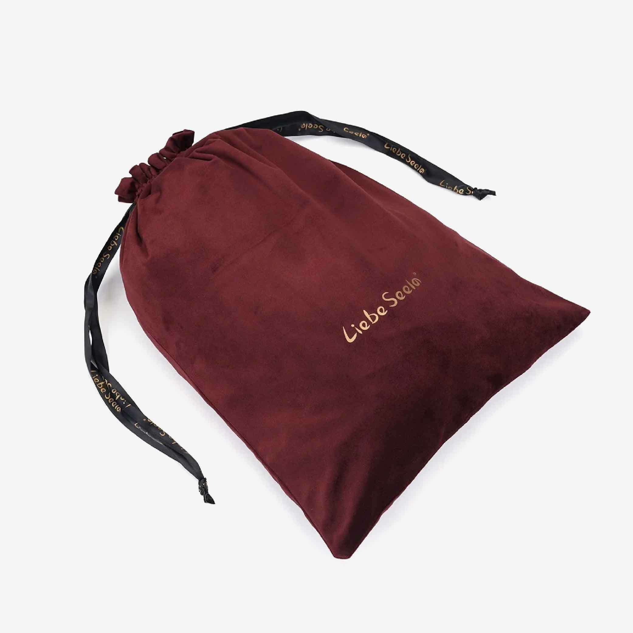 Liebe Seele Secret Bondage Large Storage Bag Oblong 玩具收納袋 (酒紅色/黑色)