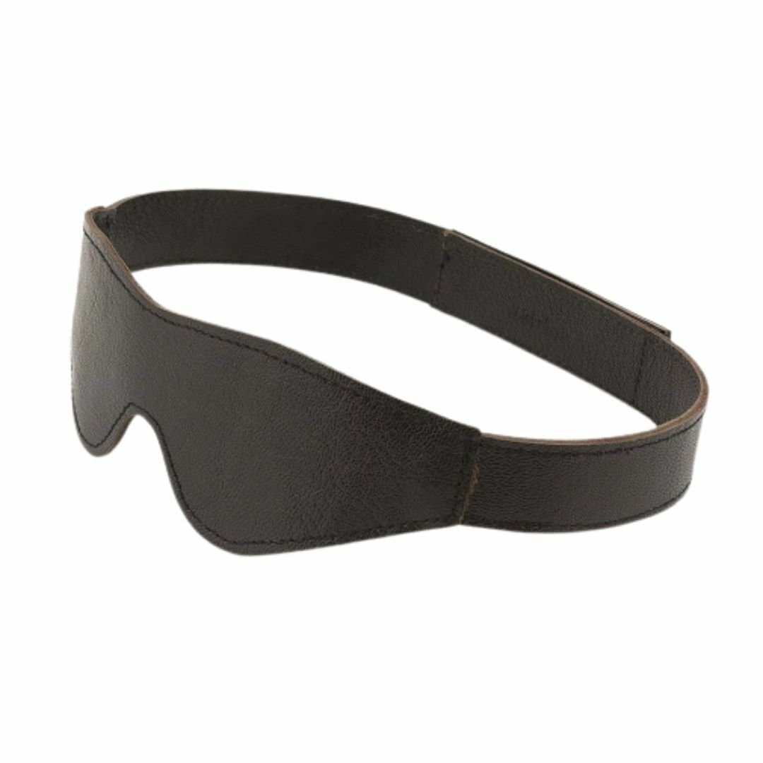 Liebe Seele 皮革眼罩 (黑色/酒紅色)