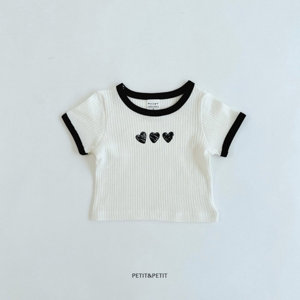 正韓夏Petitpetit 三色塗鴉愛心上衣