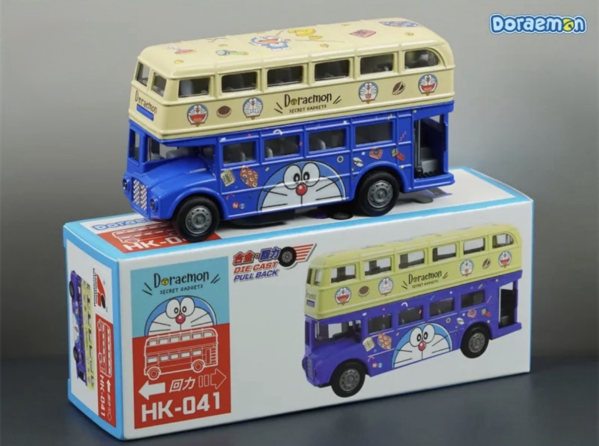 香港合金車/迴力車 - 多啦A夢 懷舊巴士 (大Size版)