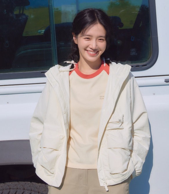 【代購】Snow Peak AeroCool 女士拼接撞色短袖 T 恤 朴圭瑛同款 S26MWF-TS29