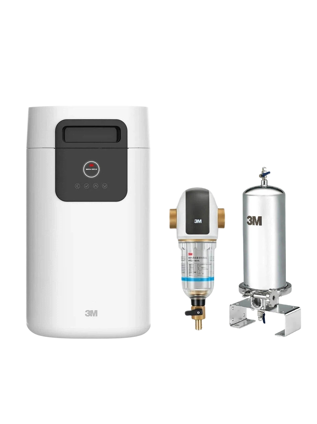 1-3衛浴套裝組【3M】全戶式淨軟水系統｜大樓套裝組｜VST-150+SS801+BFS3-40BK