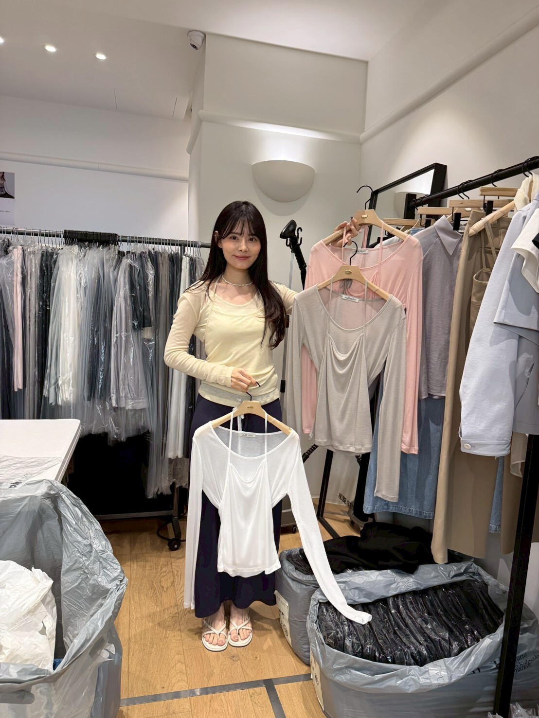 AU6059 兩件式掛頸T