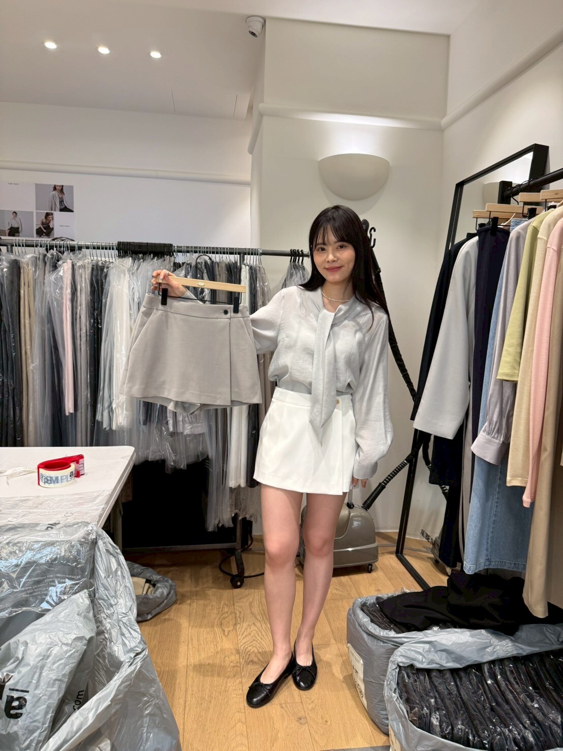 AU6060 前頁短裙褲