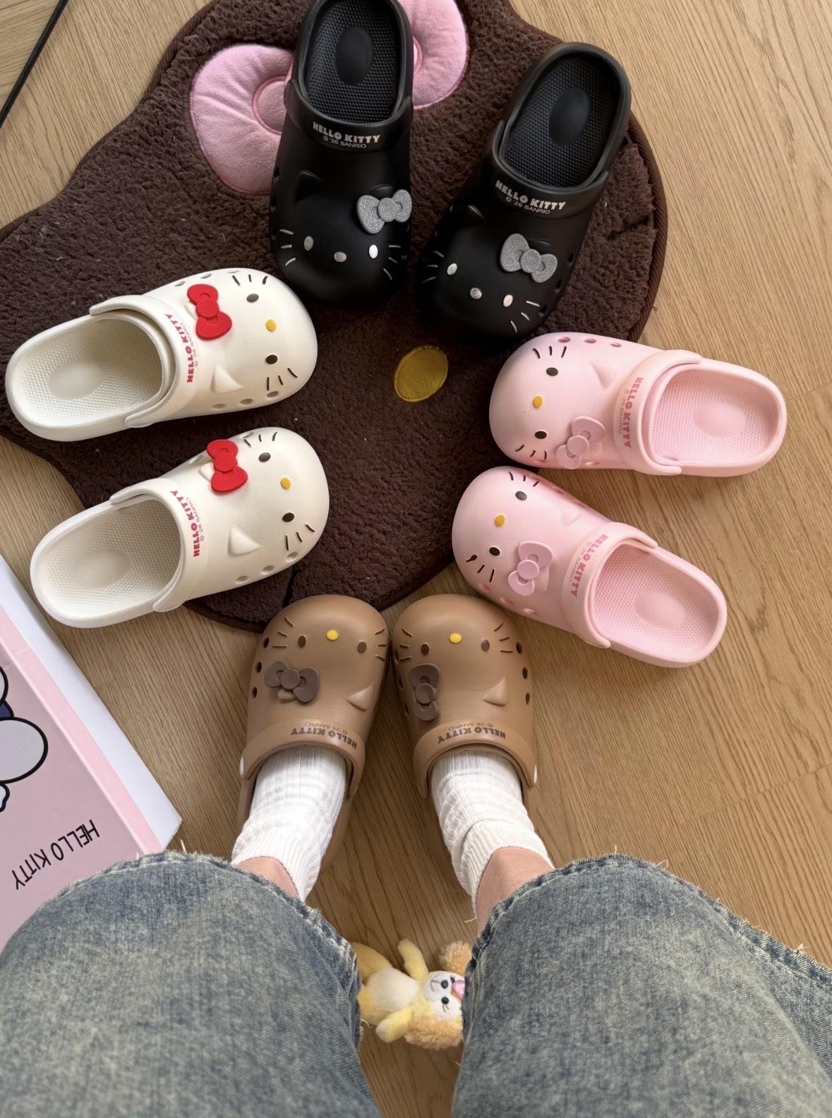 （預購） SANRIO 三麗鷗 正版授權  Hello Kitty 大頭防水洞洞鞋 4色