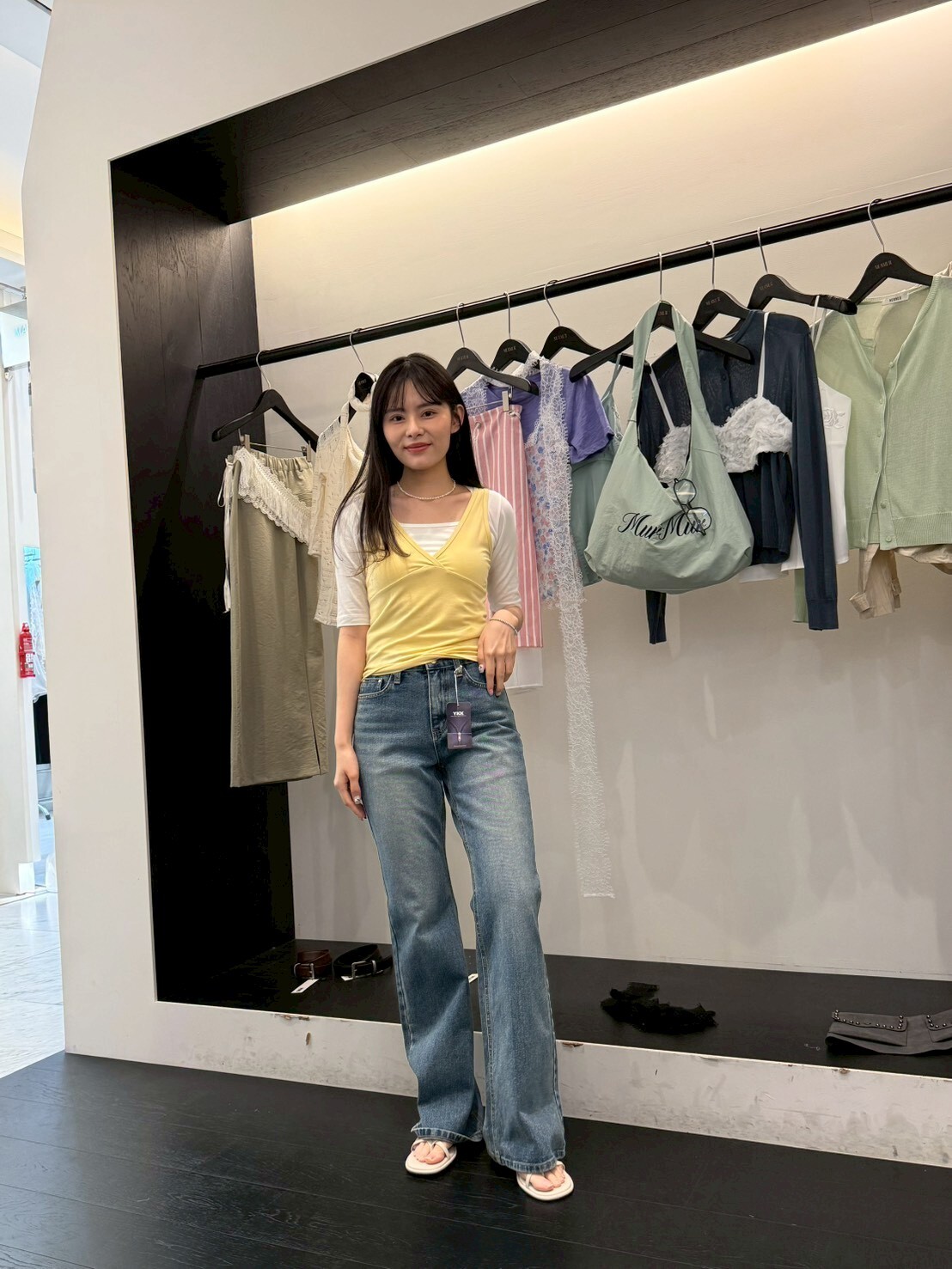 MR6030 復古洗水牛仔喇叭褲