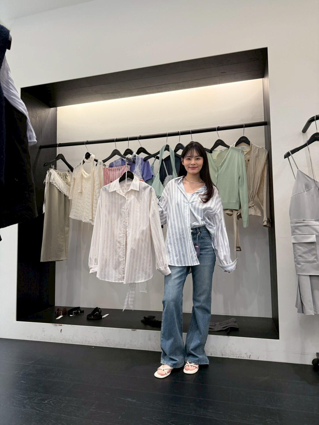 MR6001 休閑條紋防曬薄襯衫