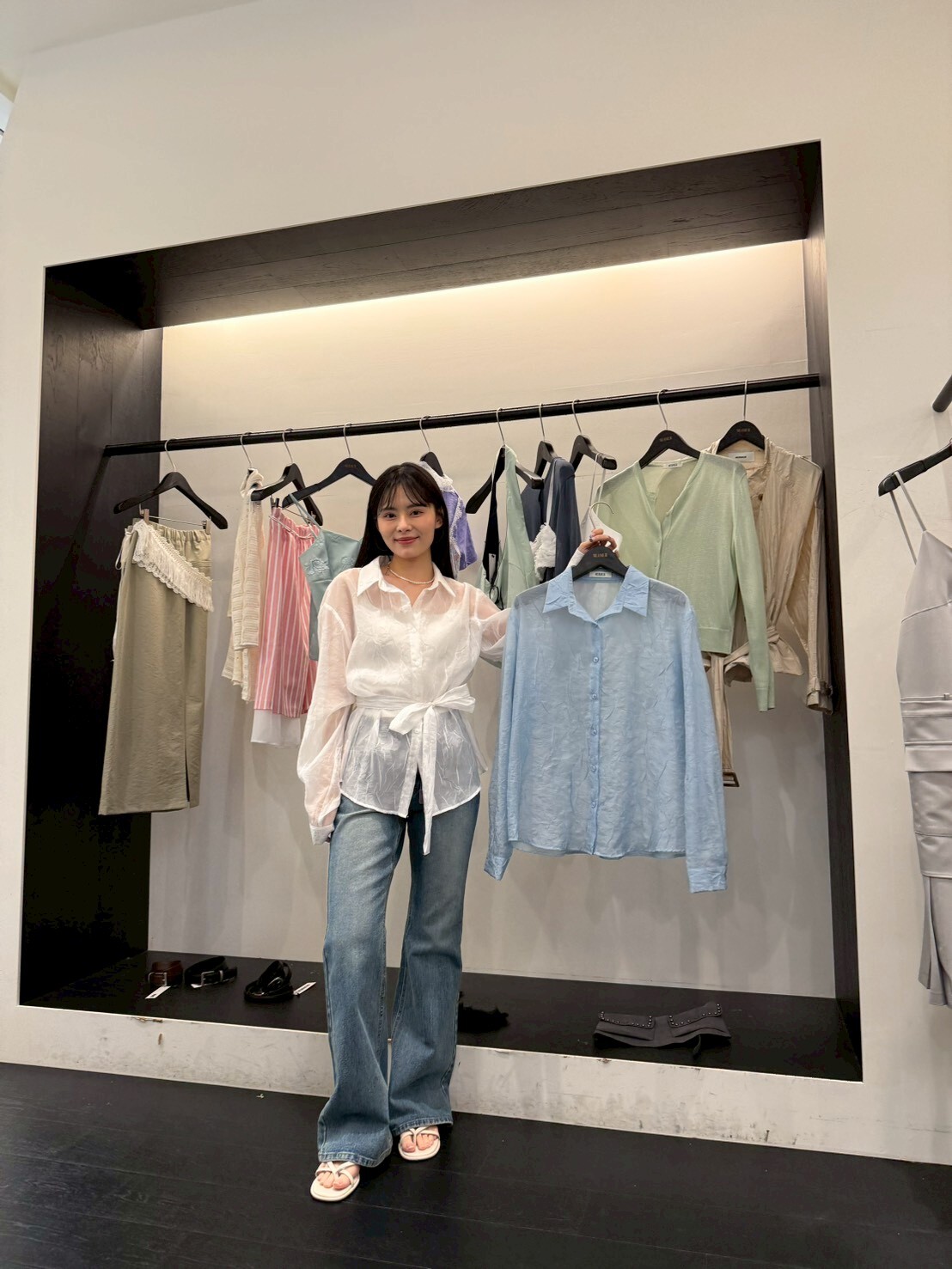 MR6038 微透綁繩襯衫