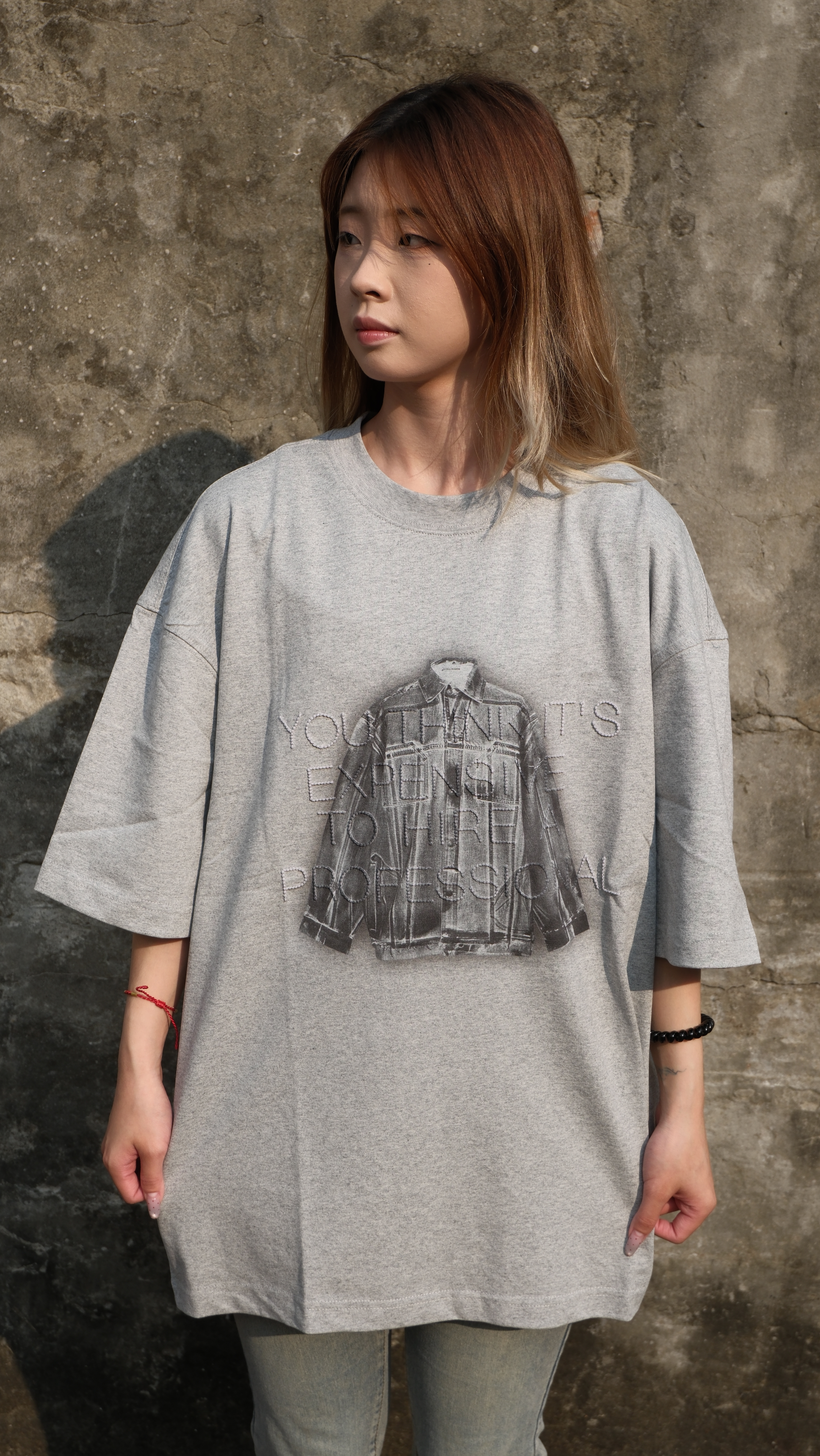 fast 單寧夾克 寫實轉印 短Tee 5608