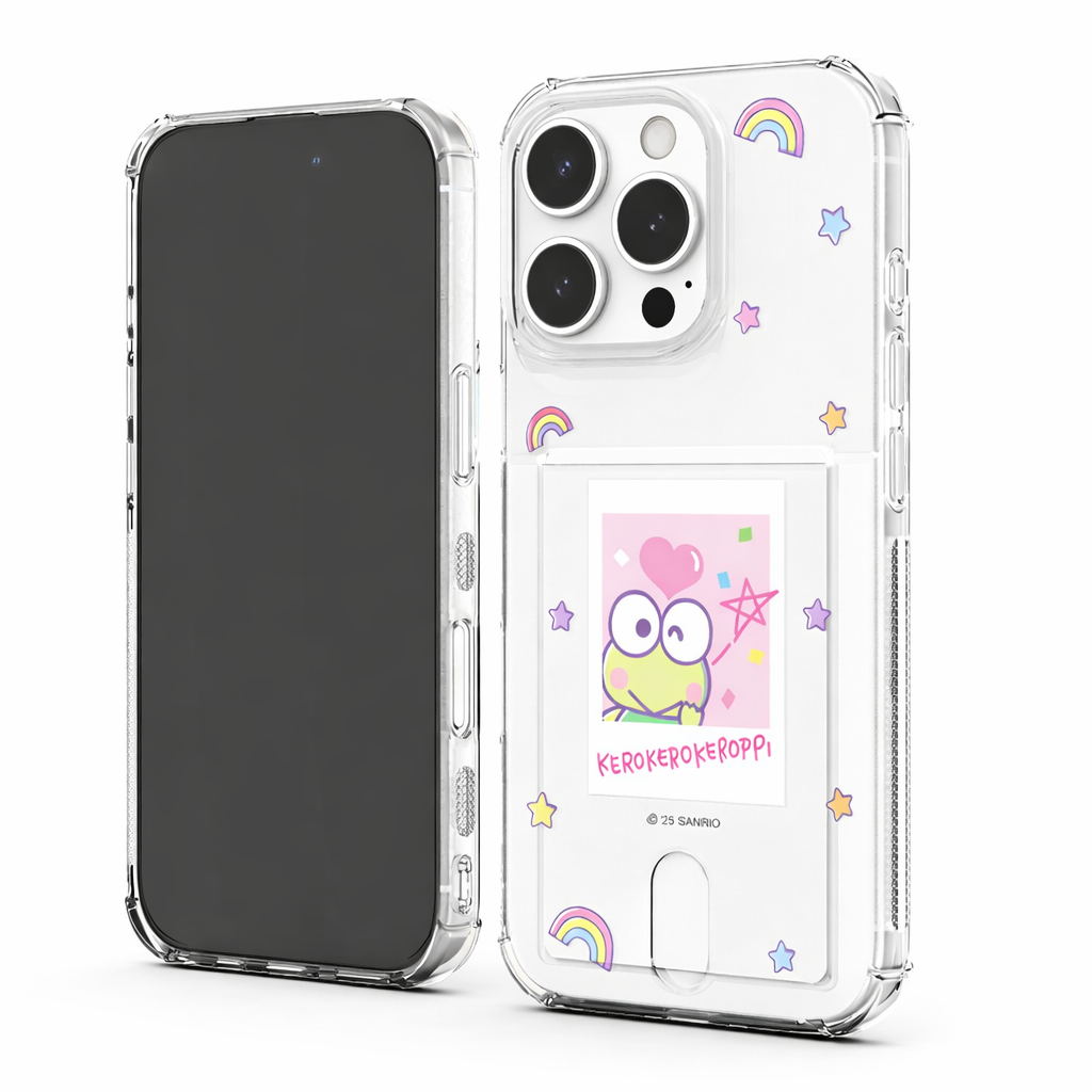 Sanrio - Clear Card Soft Case - 透明插卡槽防撞手機保護軟殼 TY