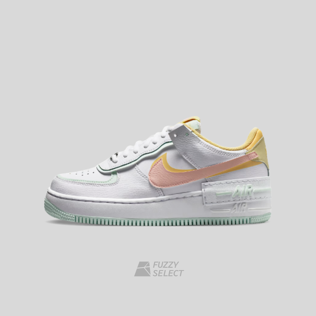 【逢甲 FUZZY】W Air Force 1 "Shadow" 解構 雙勾 奶黃 IV3221-181