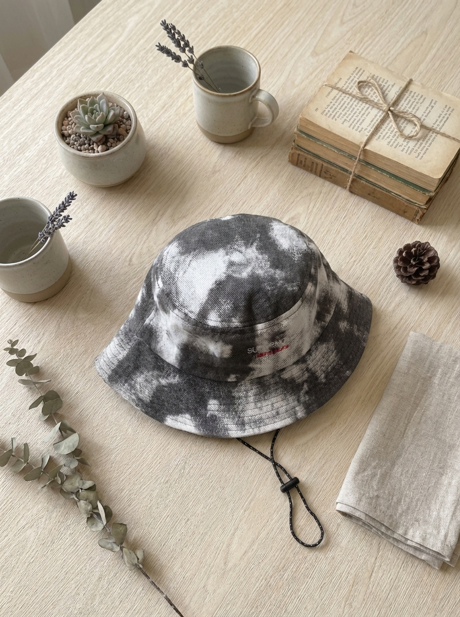 黑白暈染 遮陽帽/漁夫帽