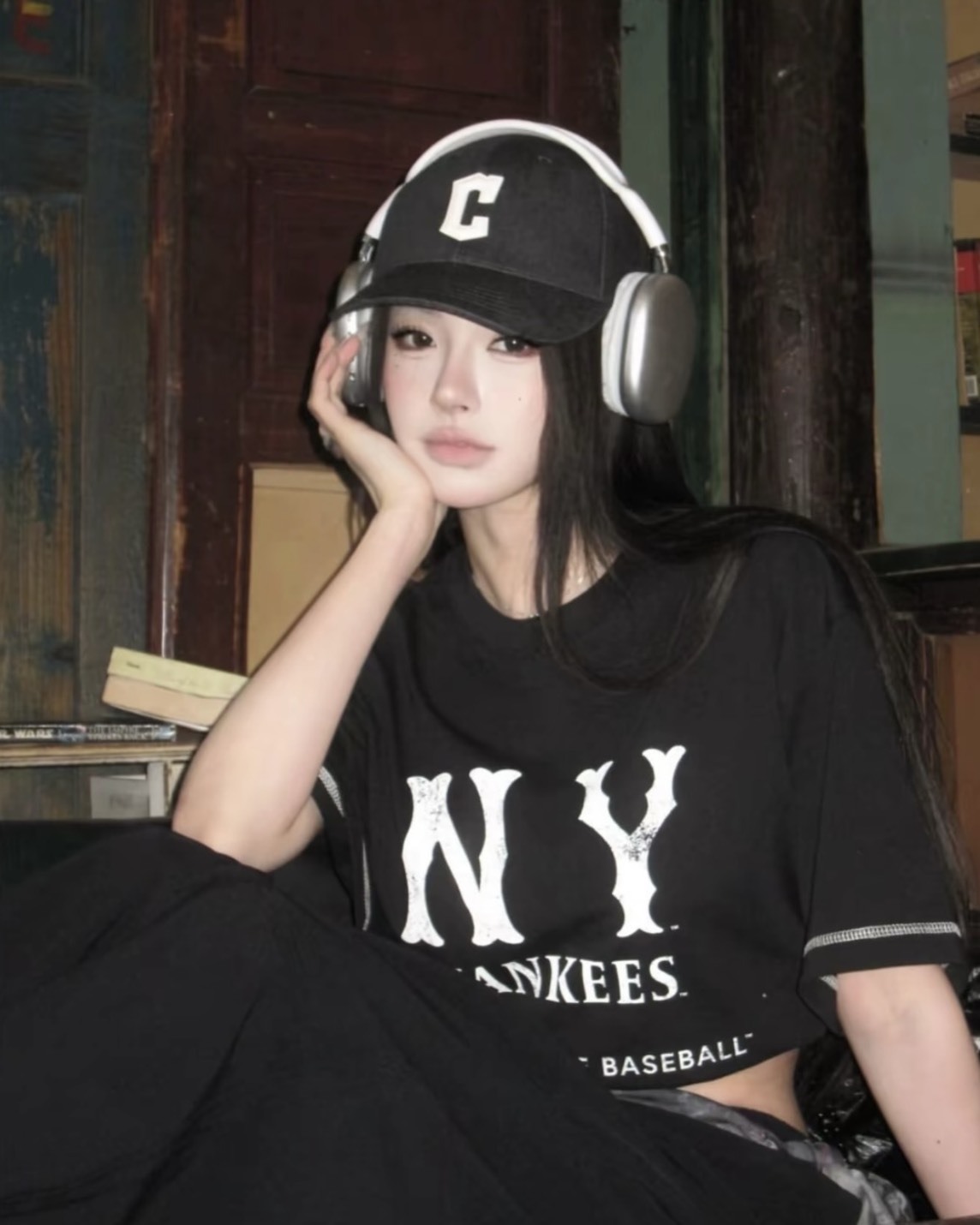 【預購】MLB x 張凌赫代言  NY Yankees 紐約 洋基  2色 3ATSB1153