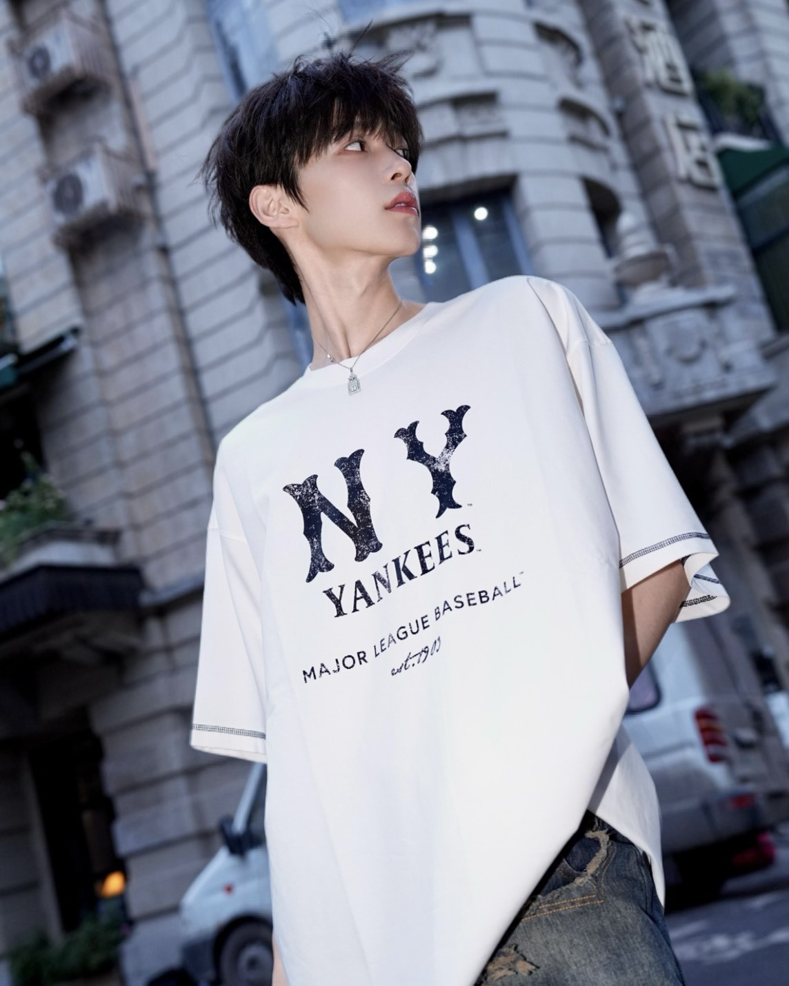 【預購】MLB x 張凌赫代言  NY Yankees 紐約 洋基  2色 3ATSB1153