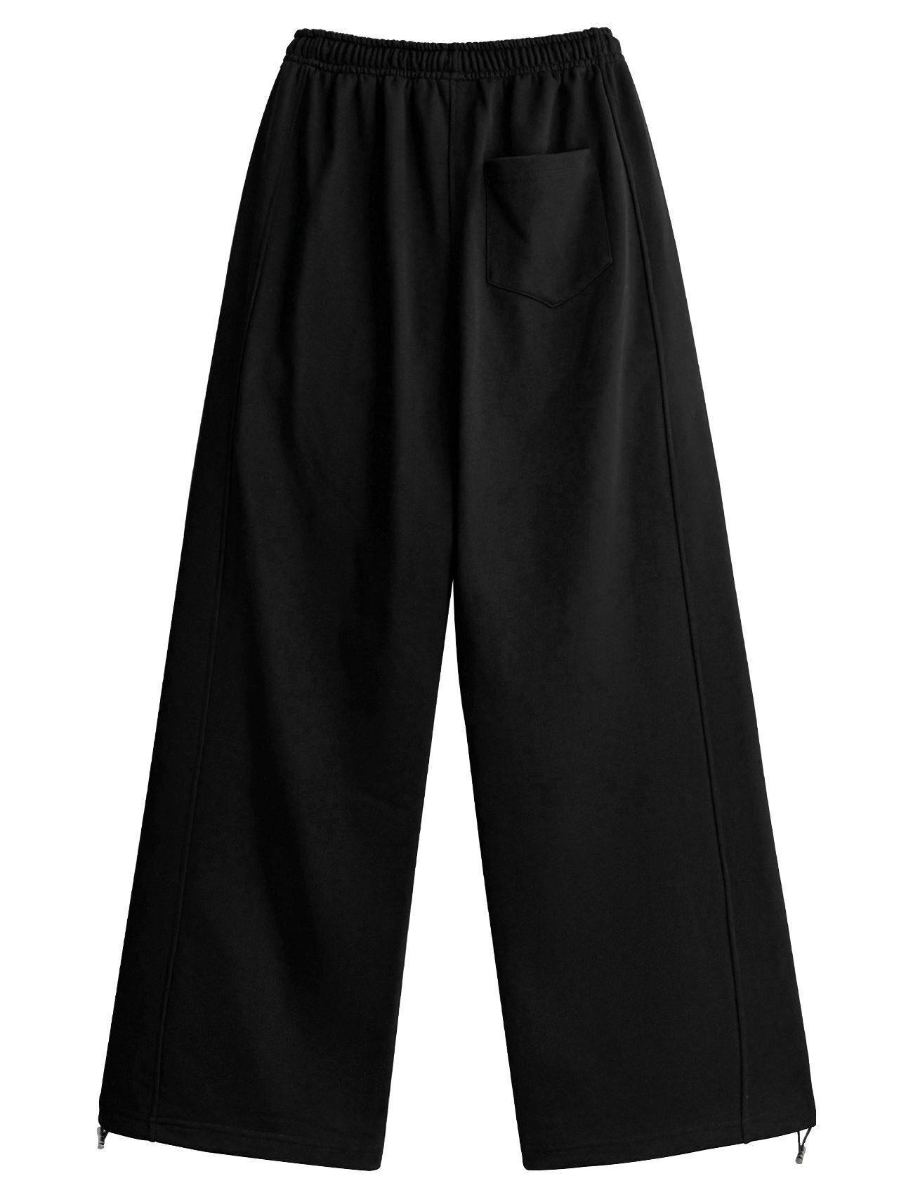 LOOXP 鉚釘拼接寬版運動褲 9831-4